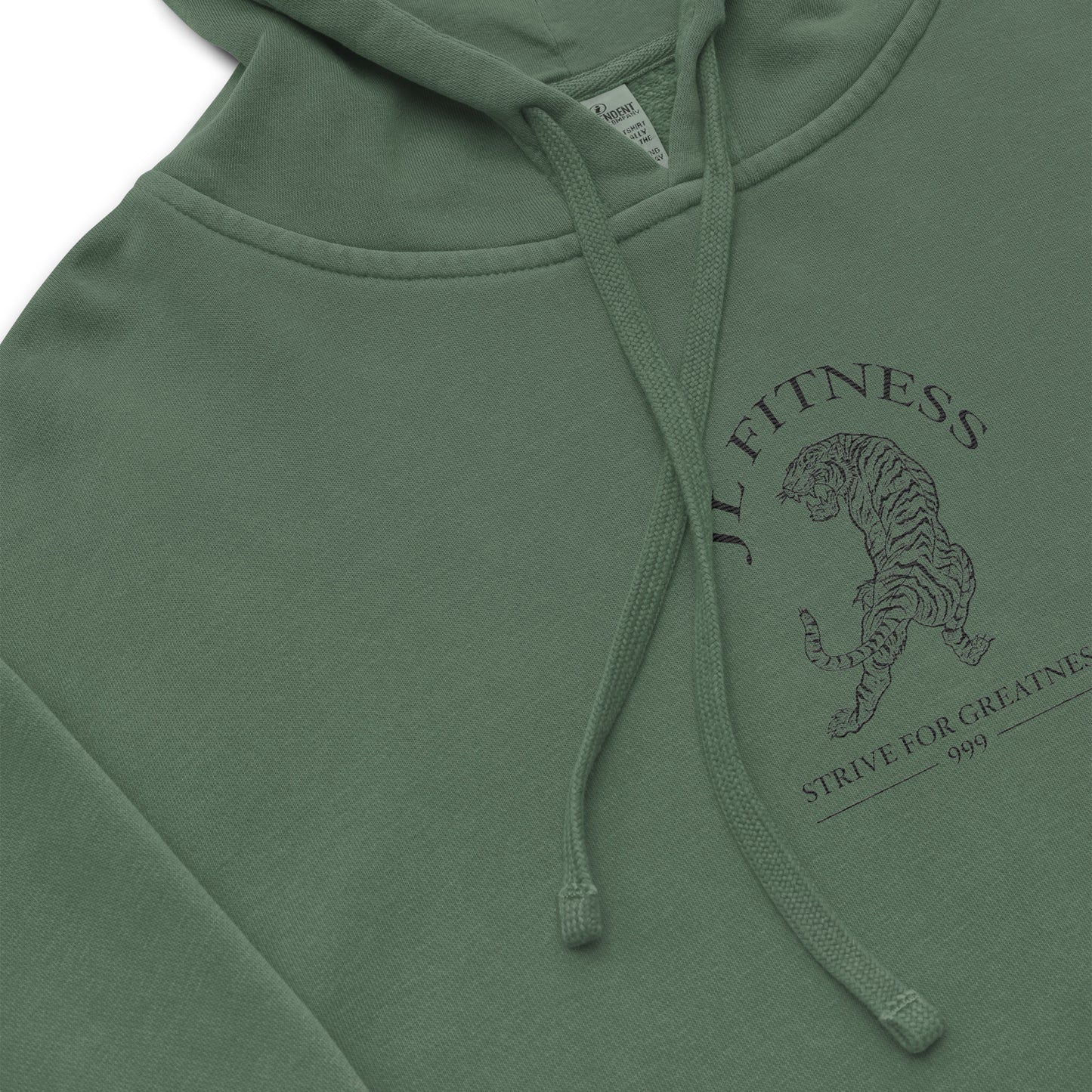 JL Fit pigment-dyed hoodie