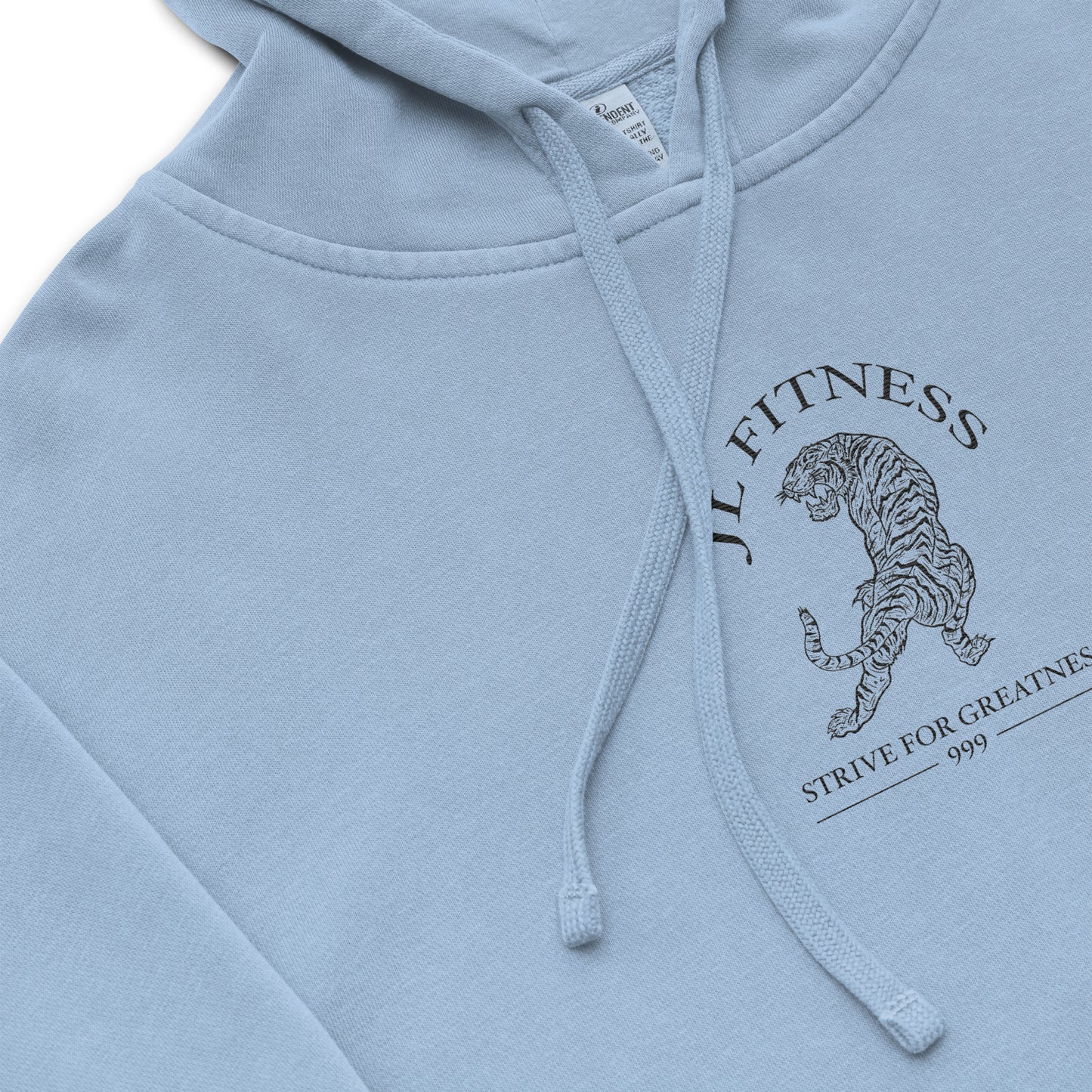 JL Fit pigment-dyed hoodie