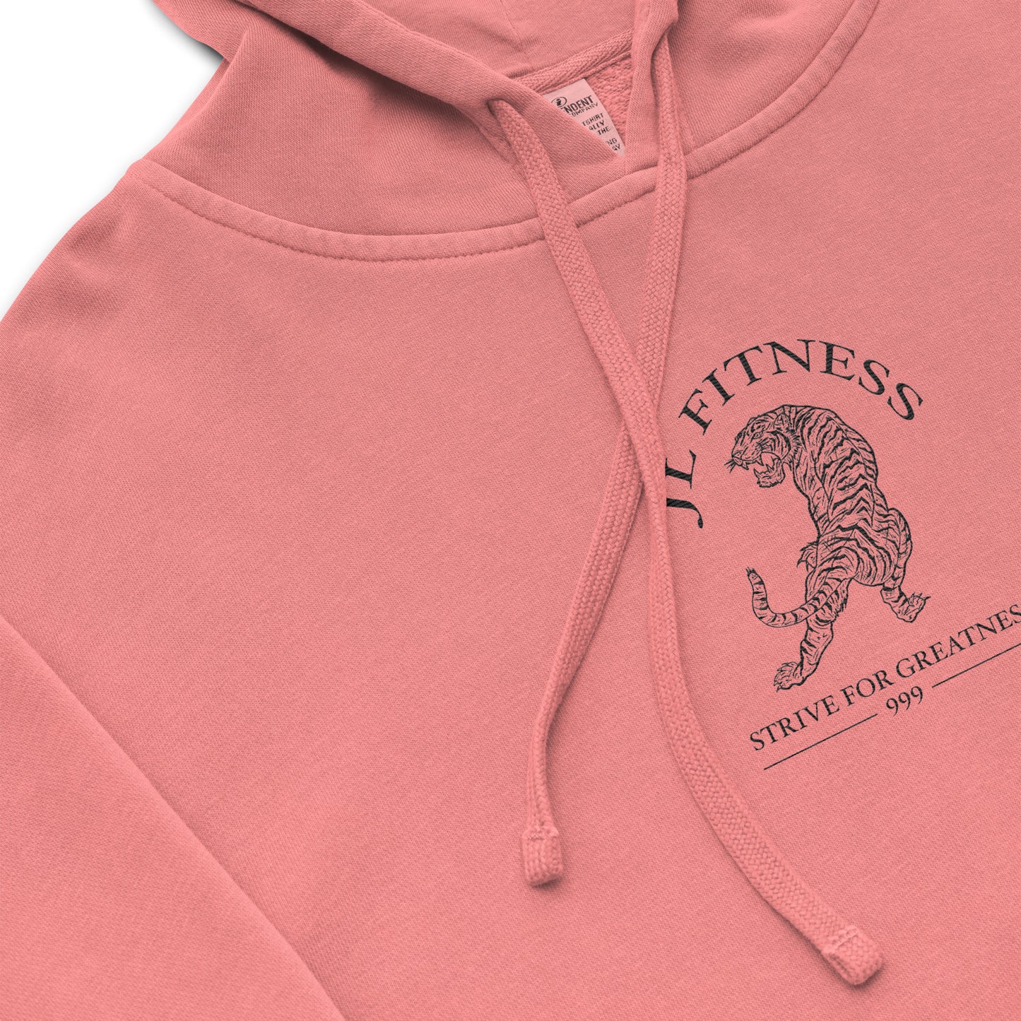 JL Fit pigment-dyed hoodie